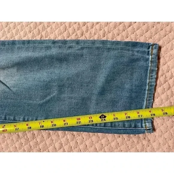 anthropologie Pilcro Women's Jeans Size 31 Blue Slim Boyfriend Long Pants - Picture 6 of 11